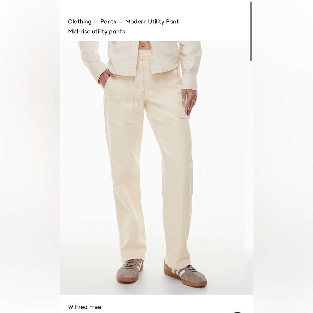 Aritzia Wilfred Free Modern Utility Pant - Picture 1 of 8